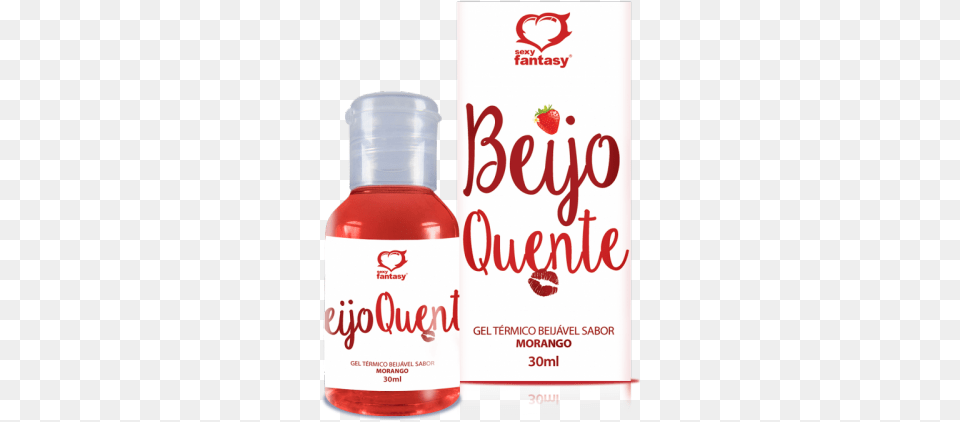 Beijo Quente Morango 30ml Beijo Quente Sexy Fantasy, Food, Ketchup, Bottle Png Image