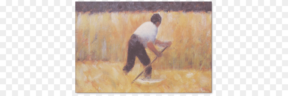 Beim Mahen Poster Georges Seurat Mowing Art Print Poster, Adult, Person, Painting, Man Free Png