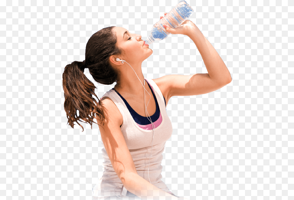 Being In Good Shape Girl Drink Water, Adult, Female, Person, Woman Png Image