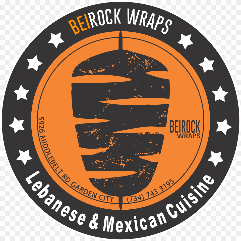 Beirock Wrap Restaurant Language, Logo, Emblem, Symbol, Sticker Png Image