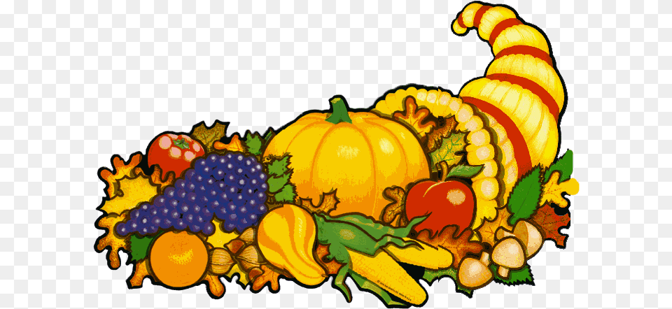 Beistle Thanksgiving Cornucopia Gif, Produce, Food, Fruit, Plant Png Image