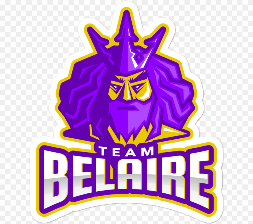 Belaire Die Cut Sticker Crest, Carnival, Purple, Logo, Hat Png