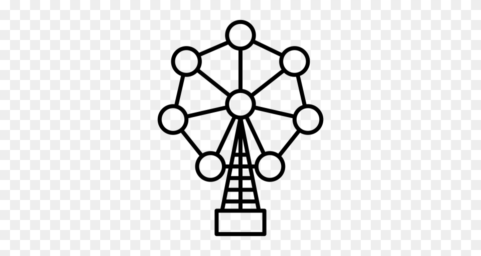 Belgium Atomium Icon With And Vector Format For Unlimited, Gray Free Png Download