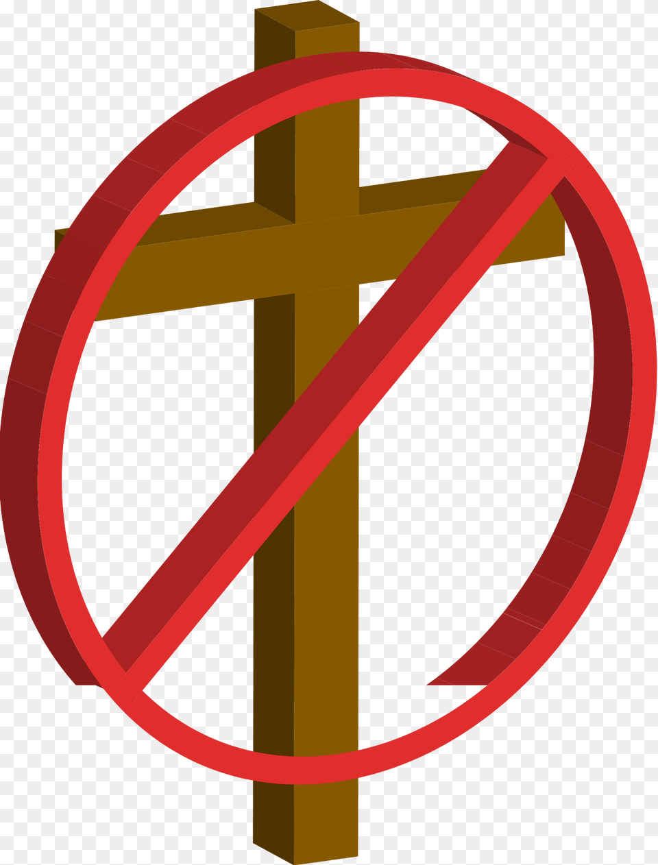 Belief Yes Religion No Clipart, Cross, Sign, Symbol, Road Sign Png Image