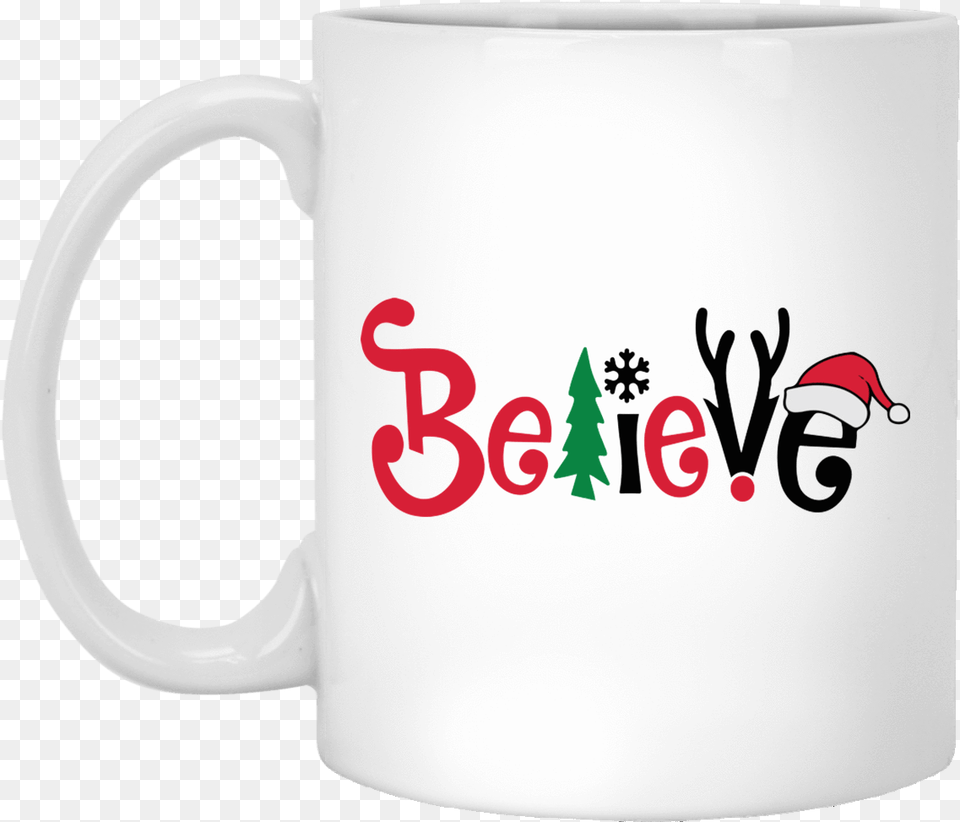 Believe Christmas Coffee Mug Christmas Svg Files For Cricut, Cup, Beverage, Coffee Cup Free Png