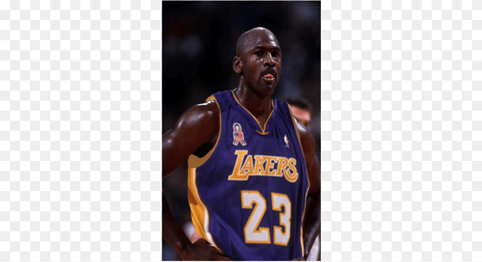 Believe Laker Fans Michael Jordan On The Lakers, Adult, Male, Man, Person Png