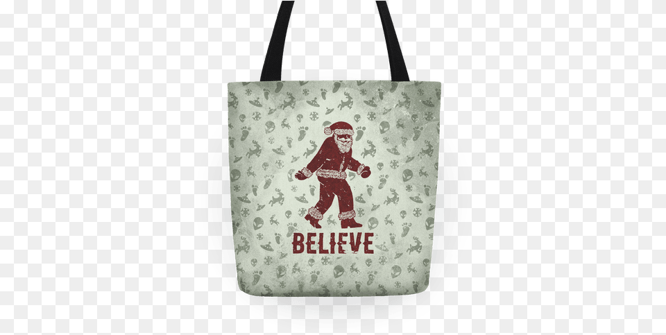 Believe Santa Is Real Tote Bag Believe Santa Is Real Tote Bag Funny Tote Bag From, Accessories, Handbag, Tote Bag, Baby Free Transparent Png