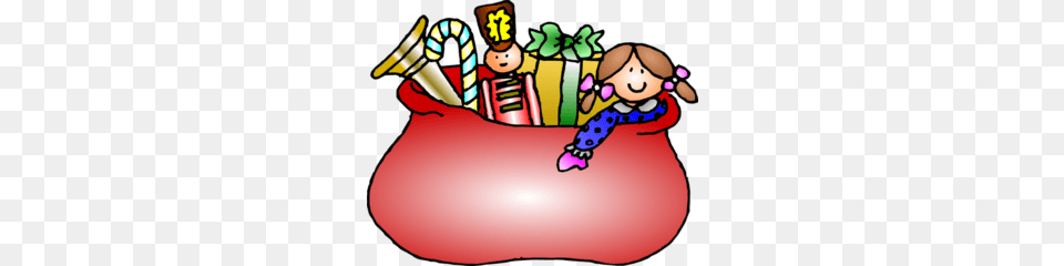 Believe Santa With Bag Clipart, Birthday Cake, Cake, Cream, Dessert Free Png