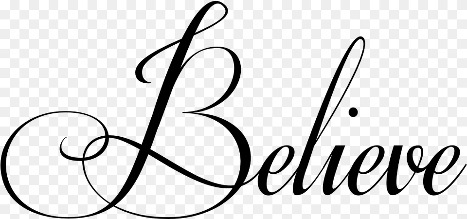 Believe Tattoo In Respective Font Baby Shower Gold Letters, Gray Png Image