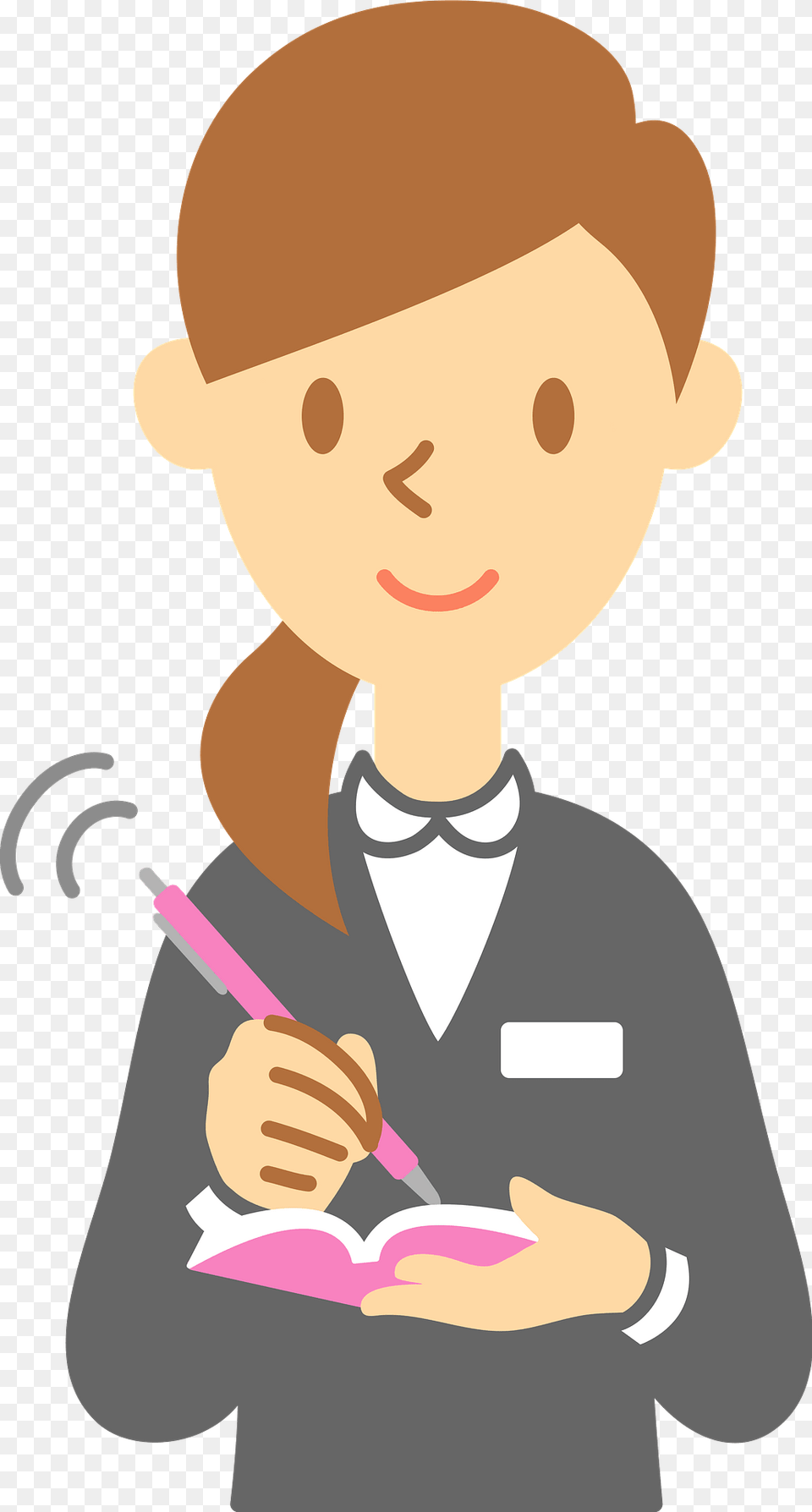 Belinda Businesswoman Is Writing A Note Clipart, Baby, Person, Face, Head Free Transparent Png