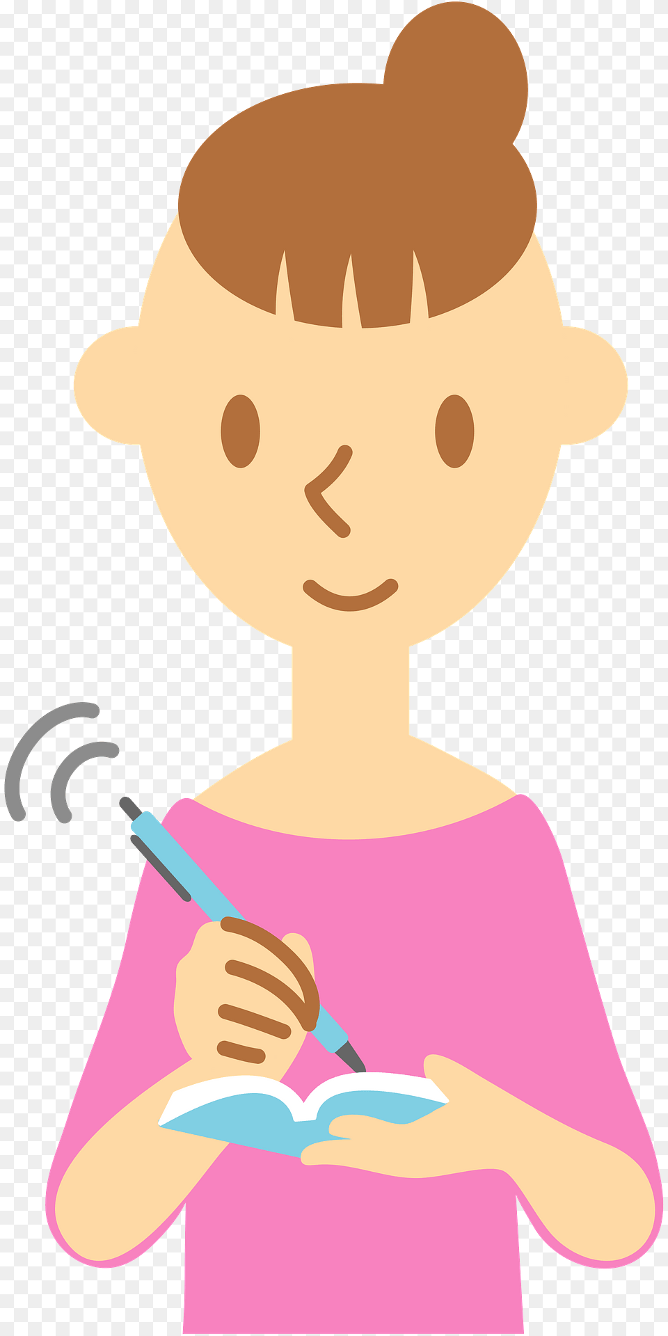 Belinda Woman Is Memo Writing Clipart, Baby, Person, Reading, Face Png Image