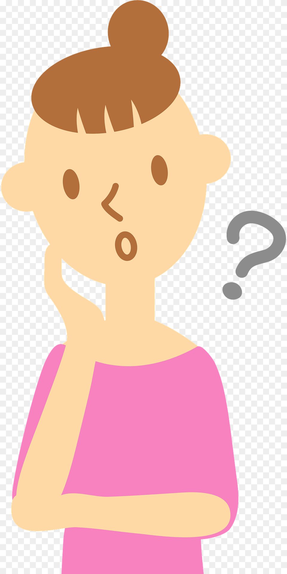 Belinda Woman Is Questioning Clipart, Person, Cartoon, Face, Head Png Image