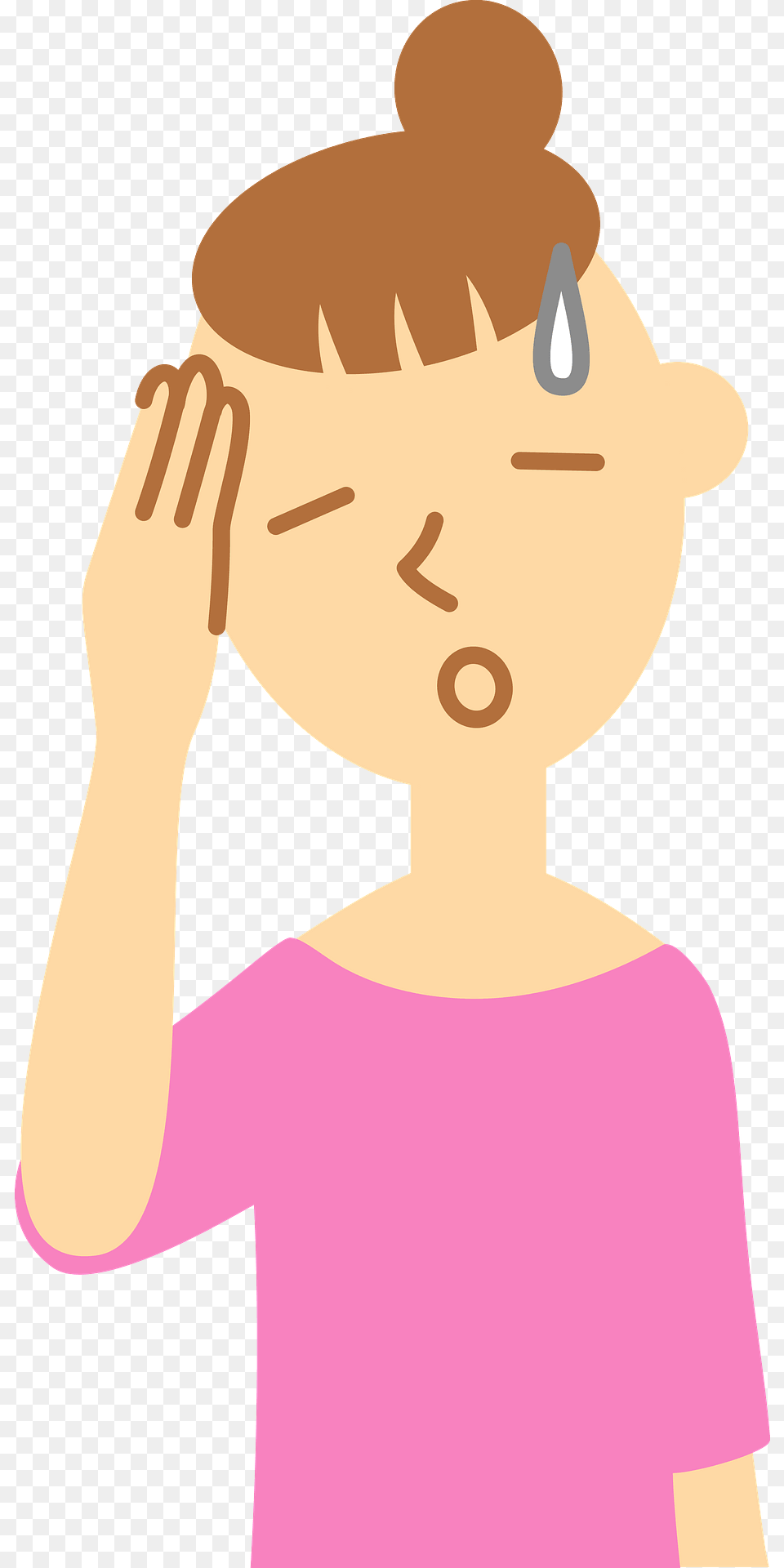 Belinda Woman With Dizziness And A Headache Clipart, Person, Face, Head, Smelling Free Png Download