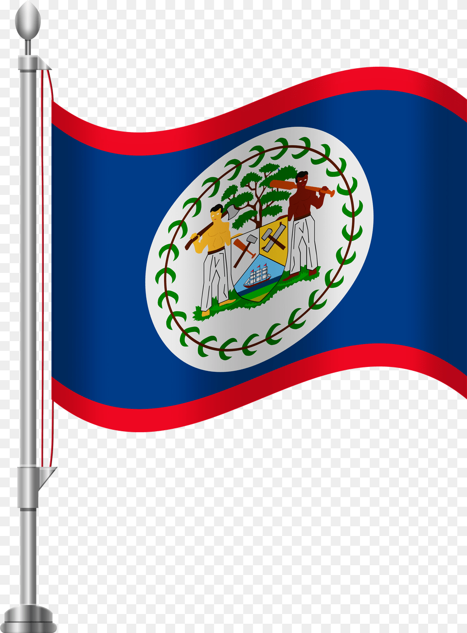 Belize Flag Clip Art Free Transparent Png