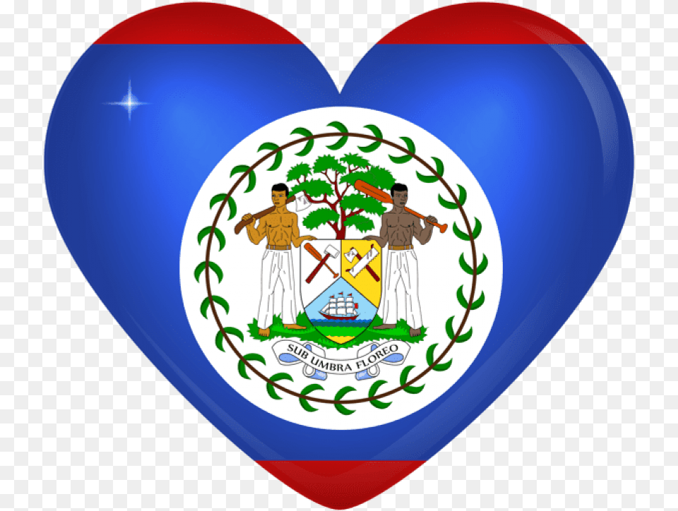 Belize Large Heart Flag Clipart Photo, Balloon, Person, Adult, Male Free Transparent Png