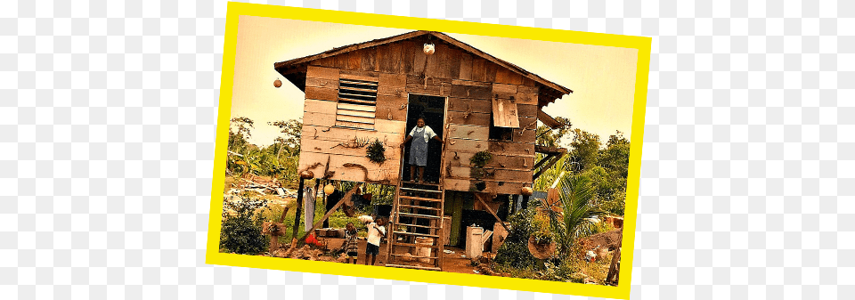 Belize Log Cabin, Architecture, Shack, Rural, Outdoors Free Transparent Png