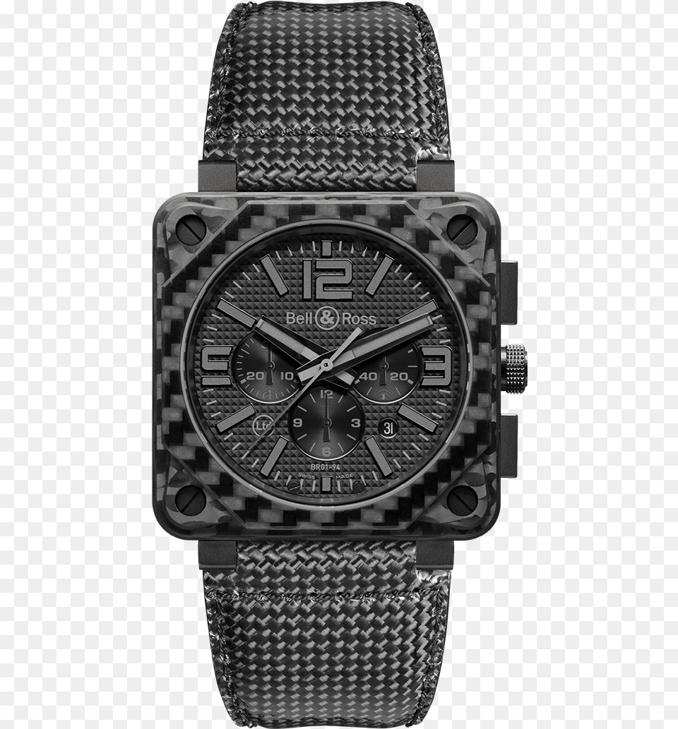 Bell Amp Ross Watch Carbon Fiber Phantom Limited, Arm, Body Part, Person, Wristwatch Free Png Download