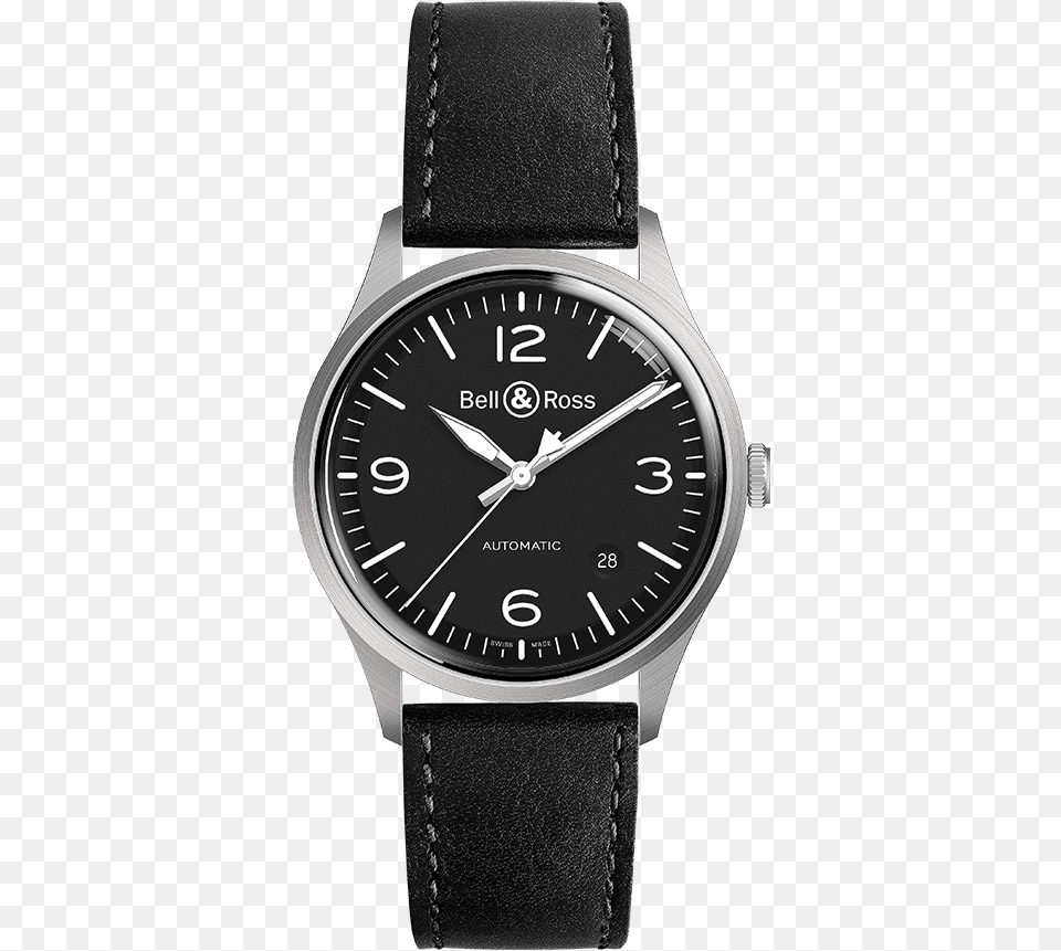 Bell Amp Ross Watch Vintage Br V1 92 Black Steel, Arm, Body Part, Person, Wristwatch Free Png Download