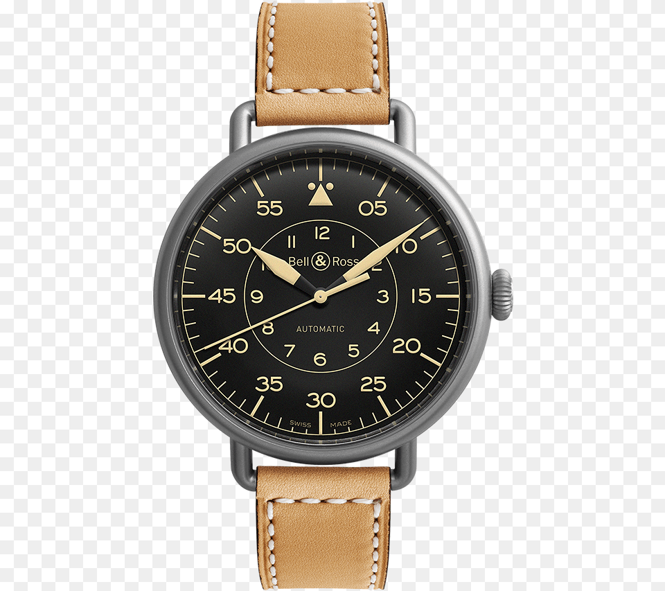 Bell Amp Ross Ww1 92 Heritage Watch 45mm Blacktan, Arm, Body Part, Person, Wristwatch Free Png