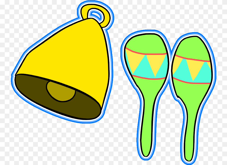 Bell And Maraca, Musical Instrument Png Image