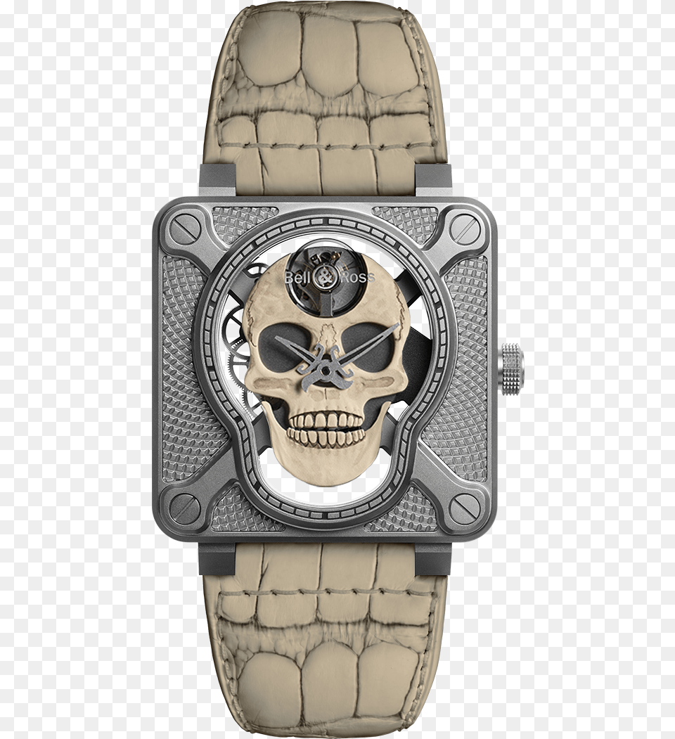 Bell And Ross Laughing Skull, Arm, Body Part, Person, Wristwatch Free Png