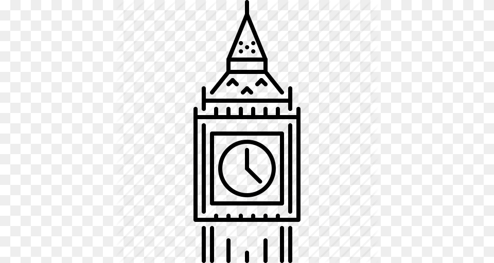 Bell Ben Big Clock London Sight Tower Icon, Architecture, Building, Clock Tower, Bell Tower Free Transparent Png