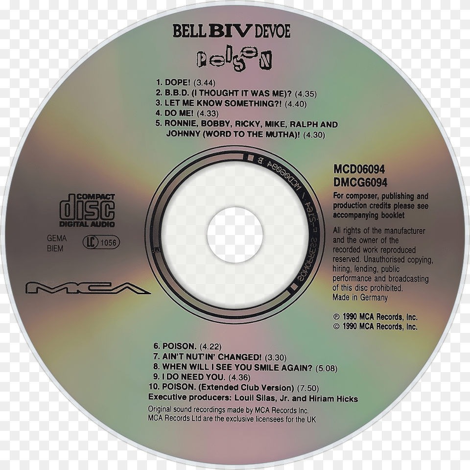 Bell Biv Devoe Cher If I Could Turn Back Time Cd, Disk, Dvd Free Png