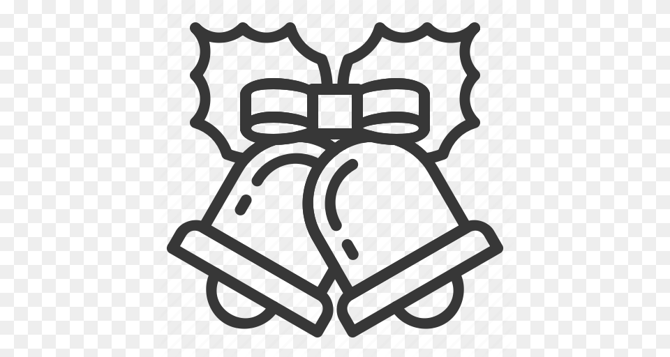 Bell Christmas Ornament Ringing Xmas Icon, Clothing, Lifejacket, Vest, Gate Free Transparent Png