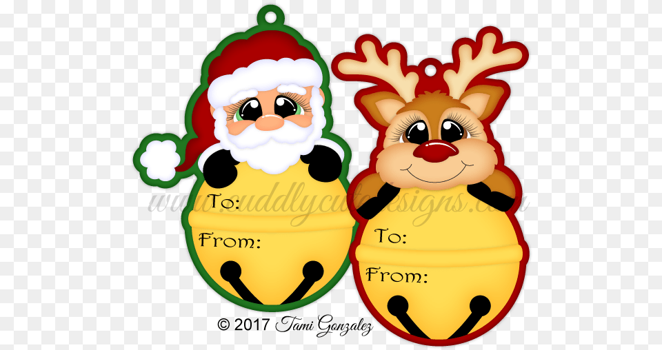 Bell Christmas Tags Clipart, Food, Face, Head, Person Free Png Download