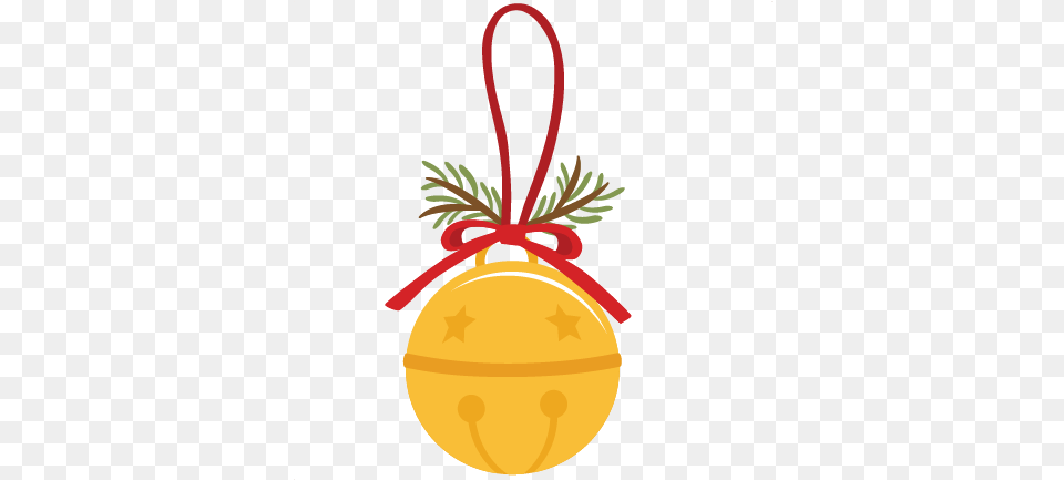 Bell Christmas Transparent Christmas Jingle Bell Clipart, Gold Png Image