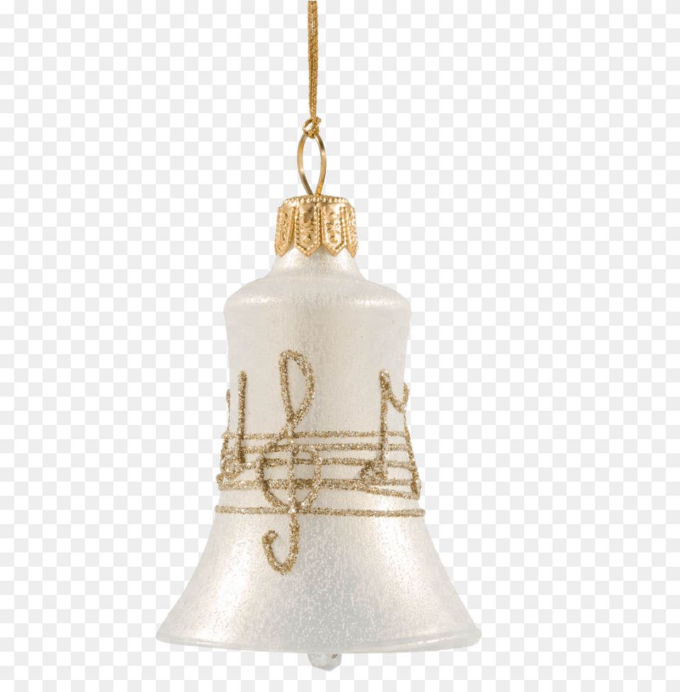 Bell Creme Colored With Musical Notes Church Bell, Chandelier, Lamp Free Transparent Png