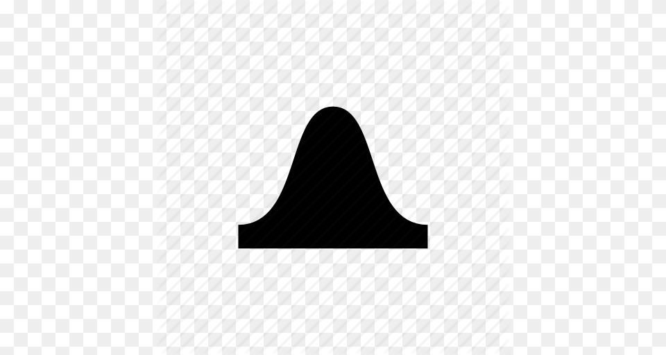 Bell Curve Data Icon, Silhouette, Lighting, Clothing, Hat Free Png Download