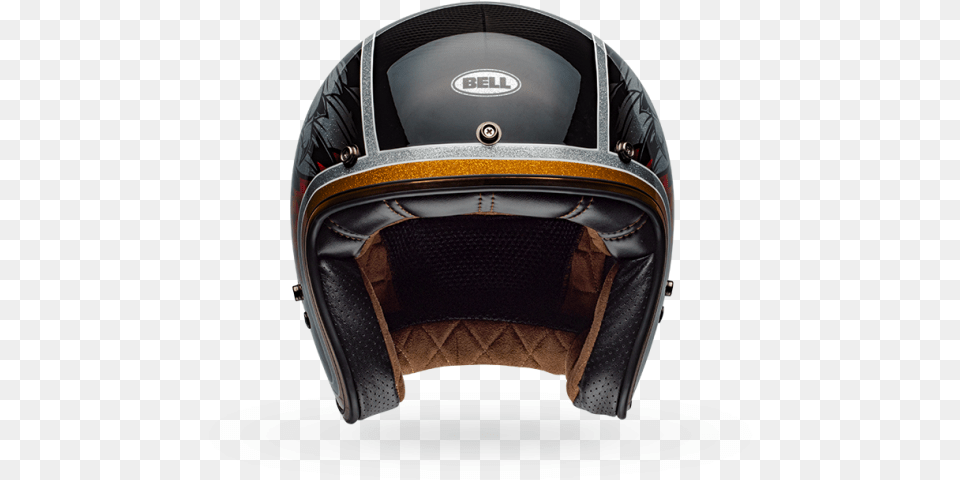 Bell Custom 500 Carbon Osprey Gloss Black Helmet Front Motorcycle Helmet, Crash Helmet, Clothing, Hardhat Png Image
