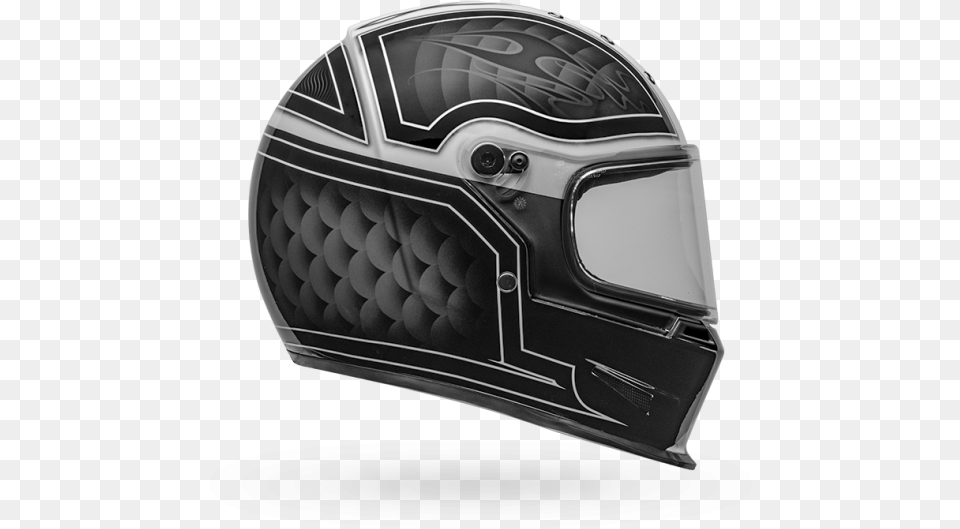 Bell Eliminator Helmet Outlaw Gloss Black White Bell Eliminator Helmet Outlaw, Crash Helmet, Clothing, Hardhat Free Png Download
