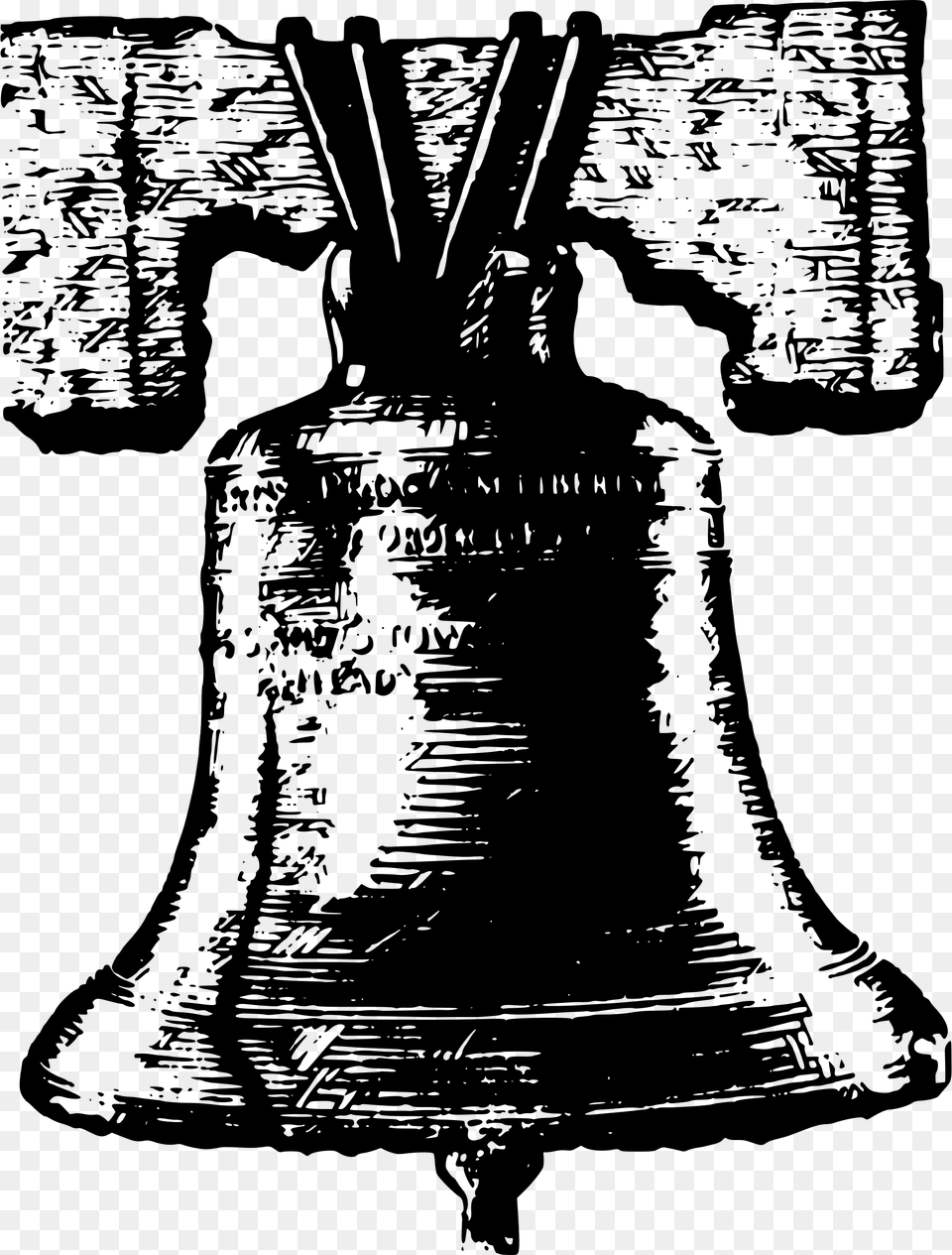 Bell Icon Transparent Liberty Bell Background, Gray Free Png