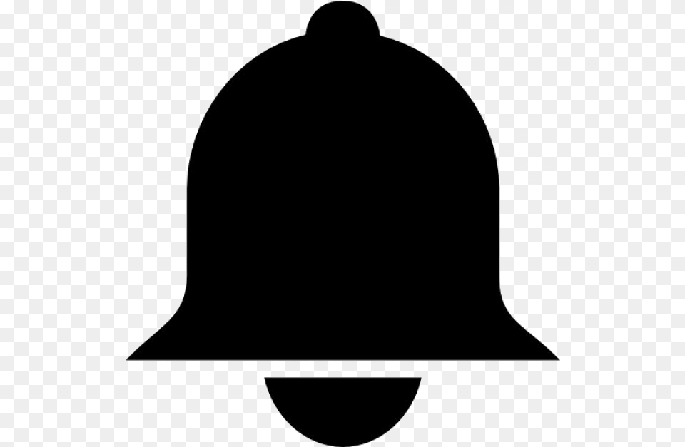 Bell Icon Youtube Clipart Full Size Clipart Youtube Bell, Helmet, Clothing, Hardhat, Silhouette Free Png
