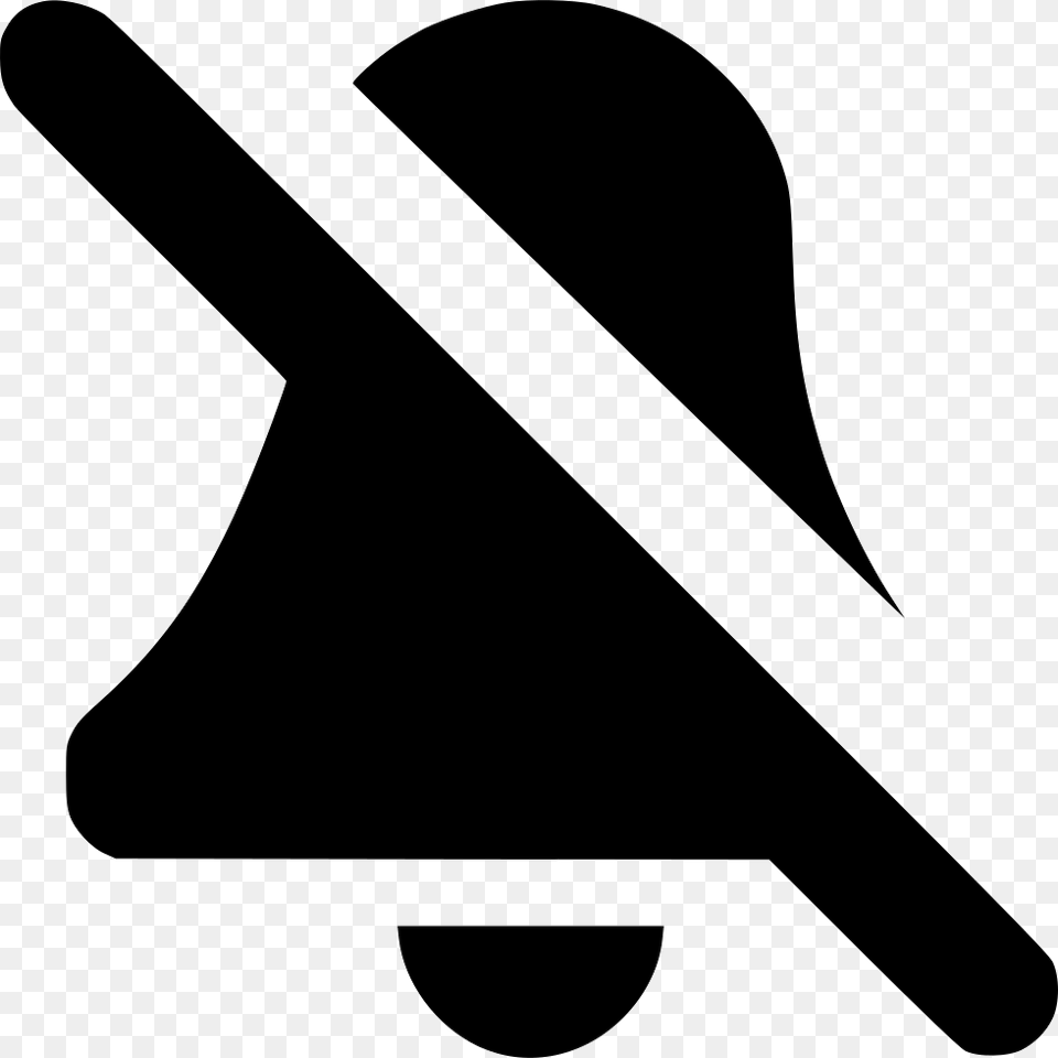 Bell Mute Comments Mute Bell, Silhouette, Stencil, Symbol Free Transparent Png