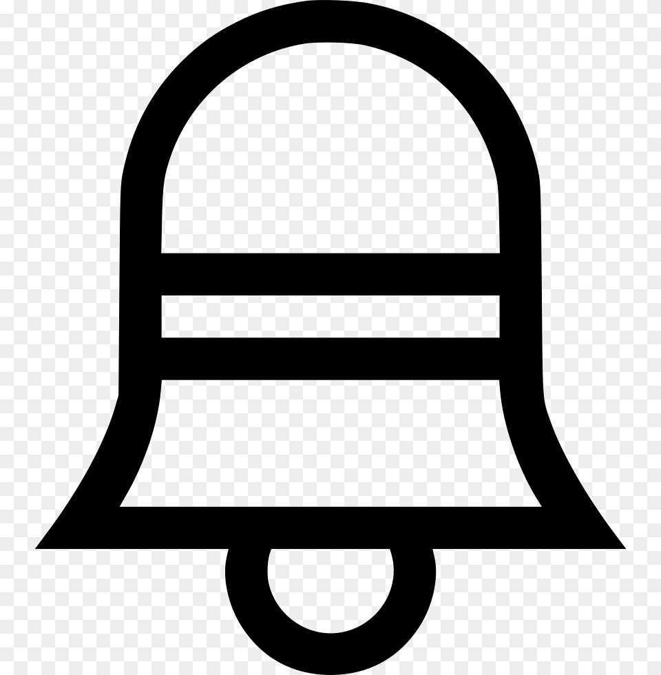 Bell Notification Icon Stencil Free Png Download