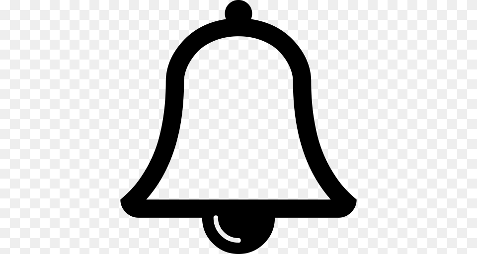 Bell O Icon, Gray Free Transparent Png