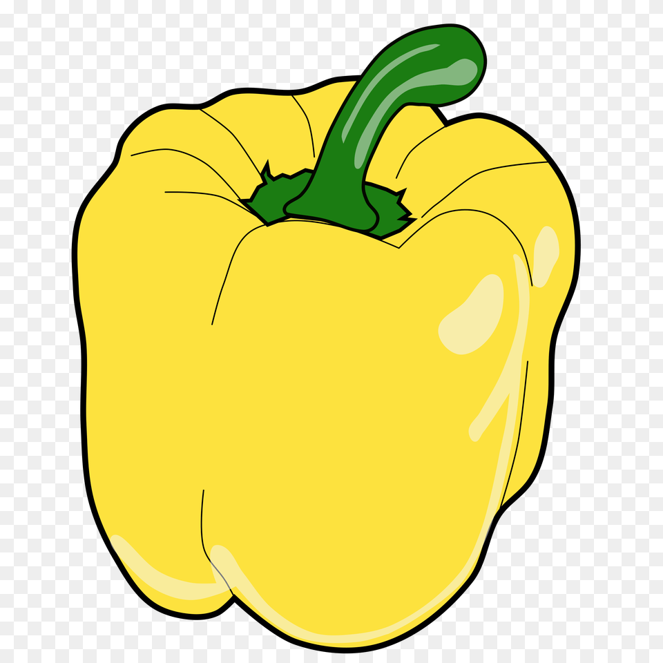 Bell Pepper Vegetable Yellow Pepper Food Clip Art, Bell Pepper, Plant, Produce Free Png