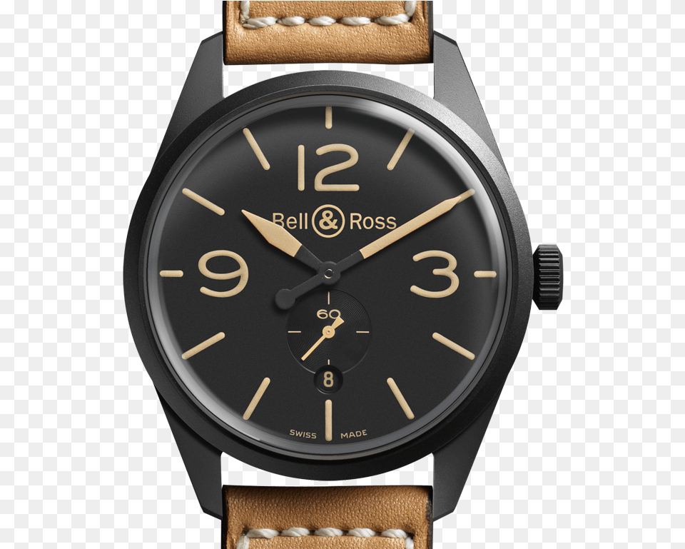 Bell Ross Bell Amp Ross Vintage Heritage, Arm, Body Part, Person, Wristwatch Png