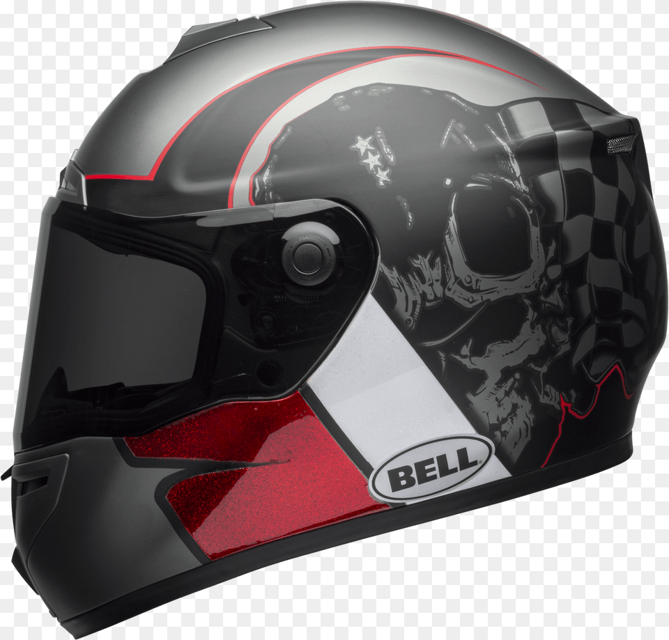 Bell Srt Hart Luck Glossmatte Charcoalwhitered Skull Bell Srt Hart Luck, Crash Helmet, Helmet Free Png