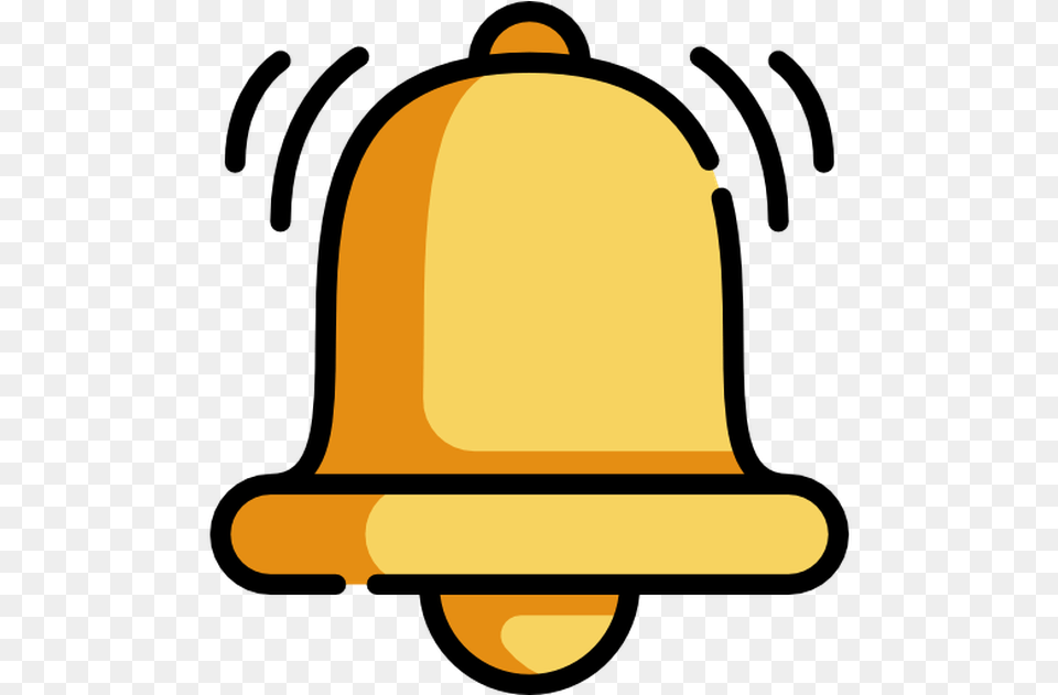 Bell Vector Icons Designed By Freepik Icon Bell Icon Youtube Gold, Clothing, Hardhat, Helmet, Text Png