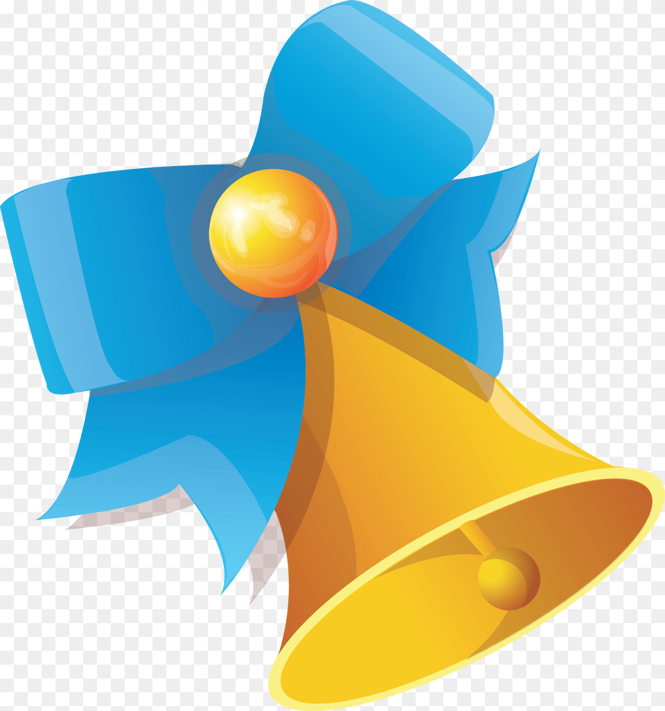 Bell With Blue Ribbon Image Christmas Blue Bell, Clothing, Hat, Animal, Fish Free Png