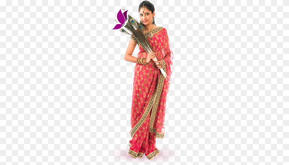 Bella Classic Thick Sanitary Pads And Cosmetics Indian Woman Full Body, Clothing, Sari, Silk, Adult Png Image