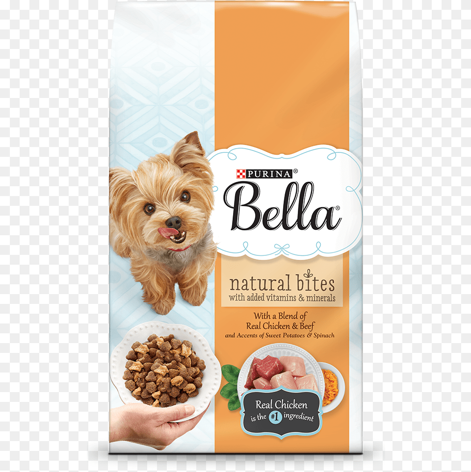 Bella Dry Dog Food Chicken Beef Bella Dog Food, Advertisement, Pet, Mammal, Canine Free Png