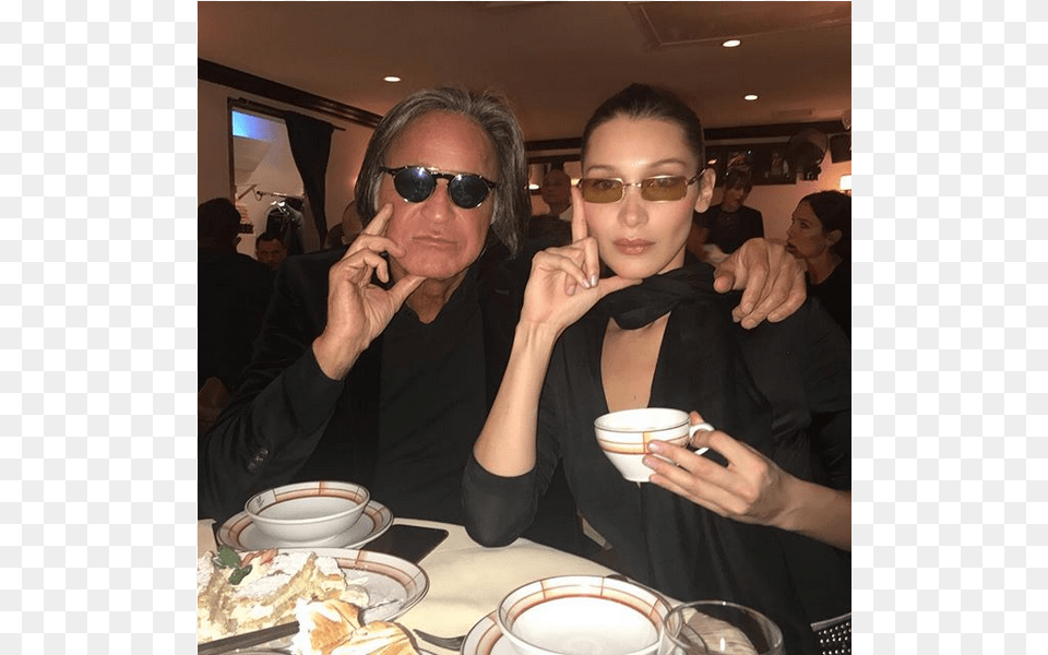 Bella Hadid Rectangle Sunglasses, Accessories, Photobombing, Person, Woman Free Png Download