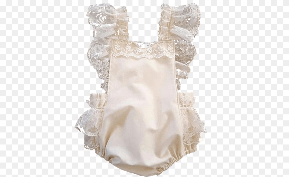Bella Lace Ruffle Romper Satin, Clothing, Hat, Adult, Bride Png Image
