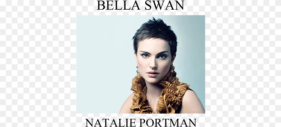 Bella Swan Natalie Portman Very Short Hair Model, Portrait, Photography, Person, Head Png Image