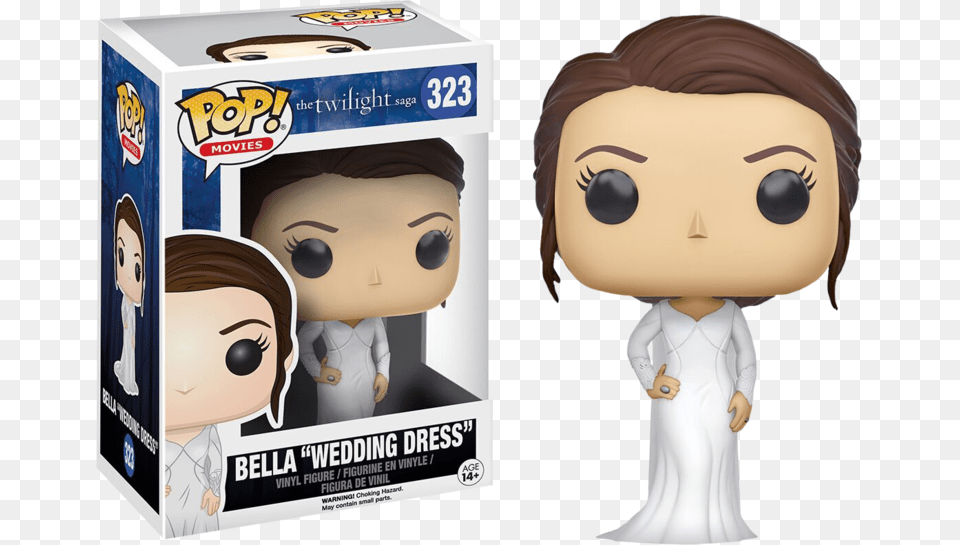 Bella Swan Wedding Dress Pop Vinyl Figure Pop Twilight, Person, Head, Face, Adult Free Png